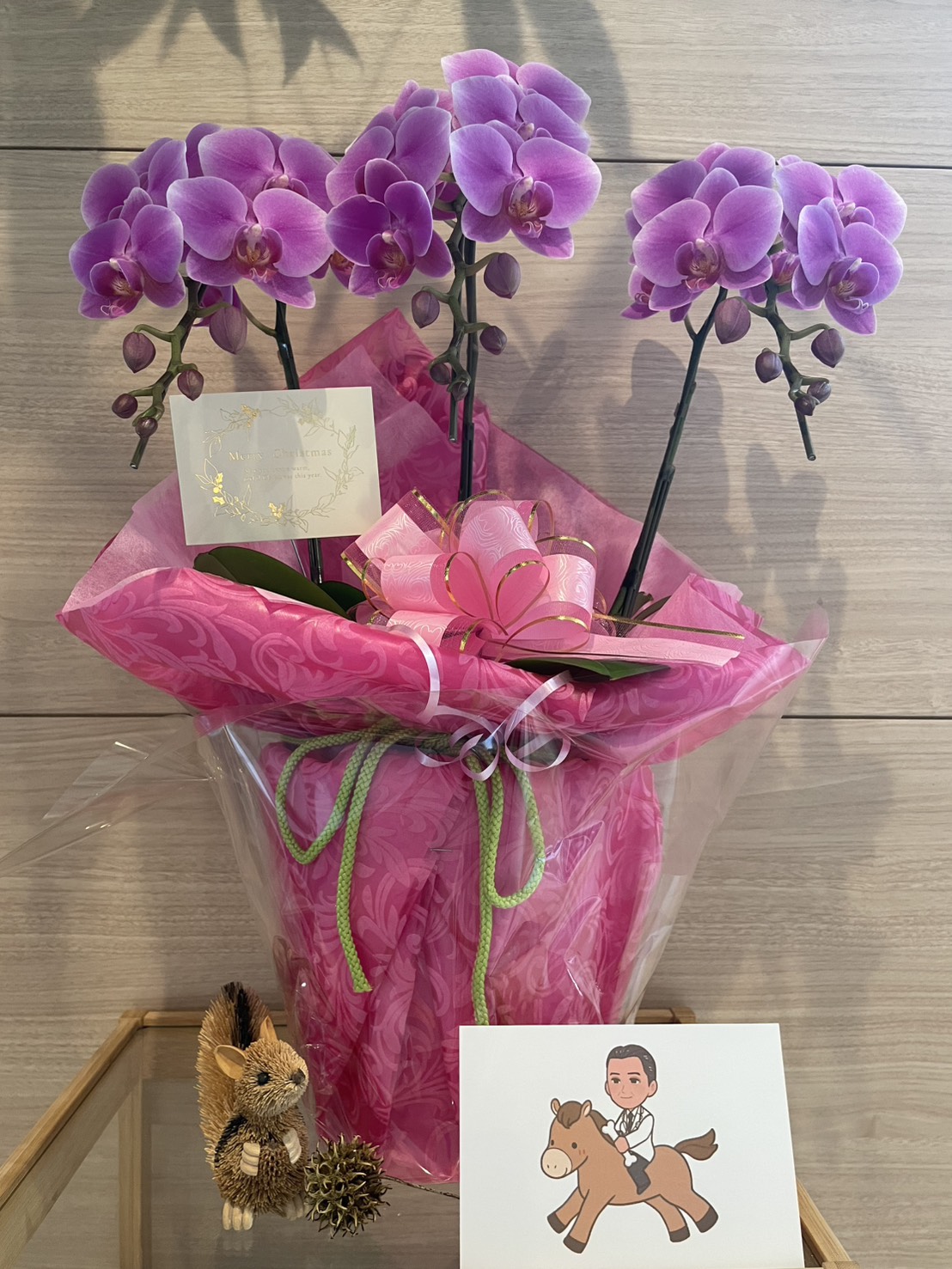 たかお整形外科 院内の胡蝶蘭(新年のお花)